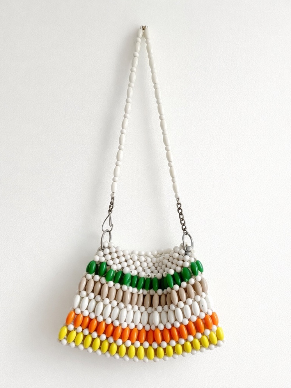 Vintage Safco Beaded Handbag Colorful Bubble Bead Purse 60s Japan Style